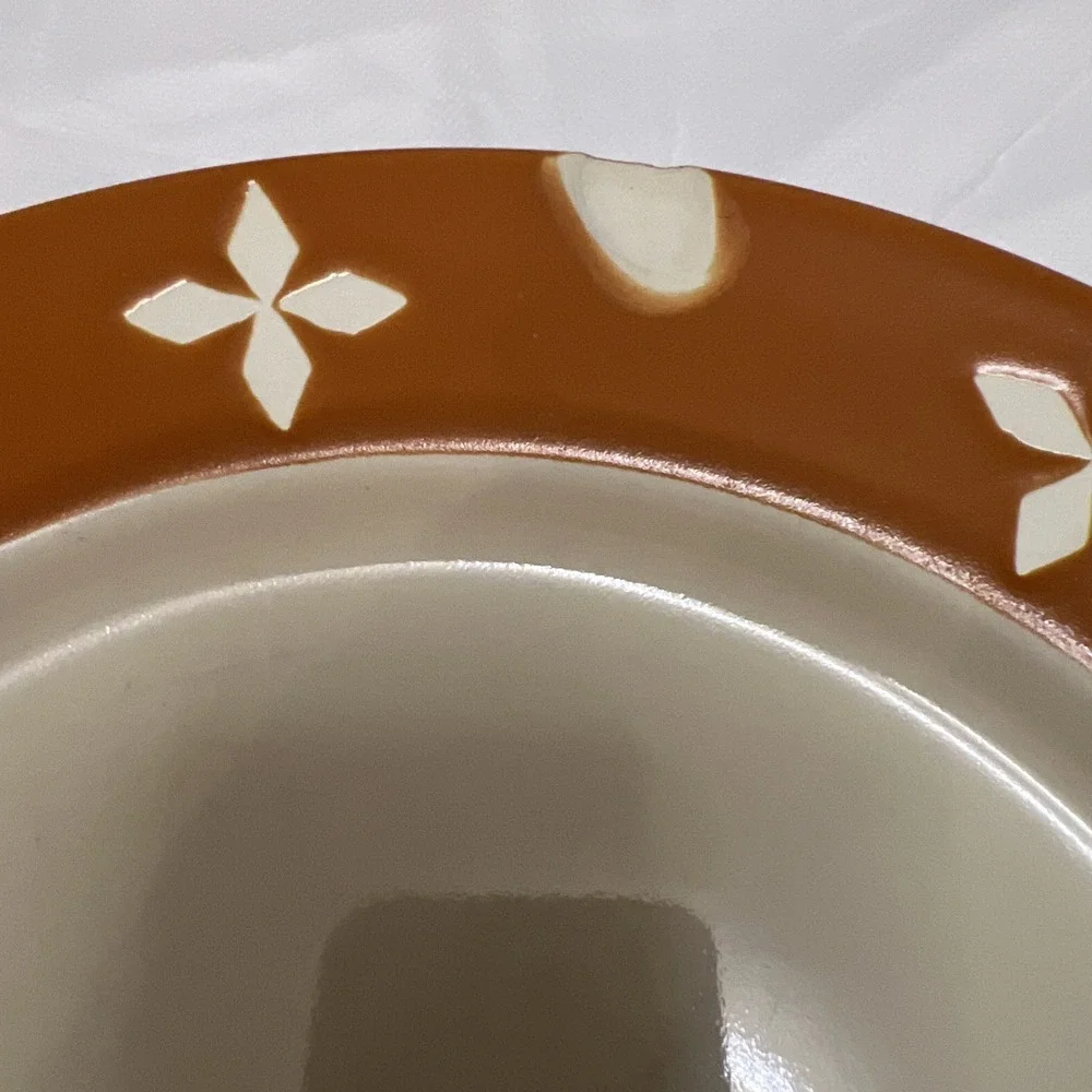 Vtg Pottery Barn Dune Persimmon Dinner Plates Retro MCM Boho Replacement